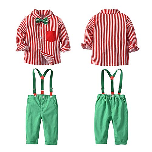 Image of Xifamniy Baby Boys My First Valentine's / St.Patrick's / Easter Day Outfit Newborn Bow Tie 3Pcs Pants Set