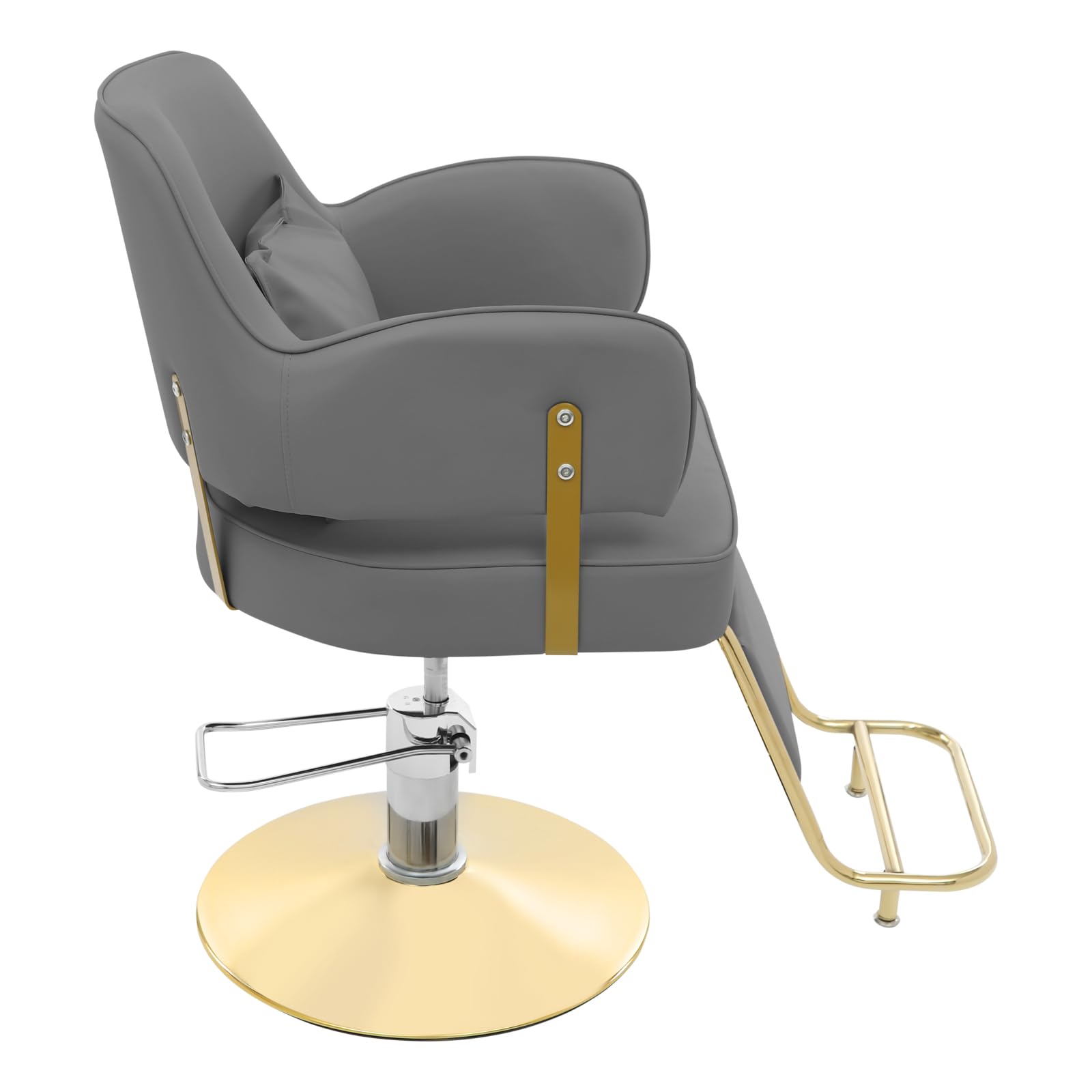 Barber silla ajustable 360° rotación hidráulica silla de peluquería con respaldo, almohada y reposapiés, profesional peluquería para spa belleza peluquería tienda de tatuajes