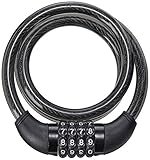 Melhor Trava e Cadeado para Moto de 2025: Guia de Compra 4 Cadeado com Senha para Bike 8mm de Diâmetro 100cm de Comprimento Aço/Silicone Preto - BI012 Atrio