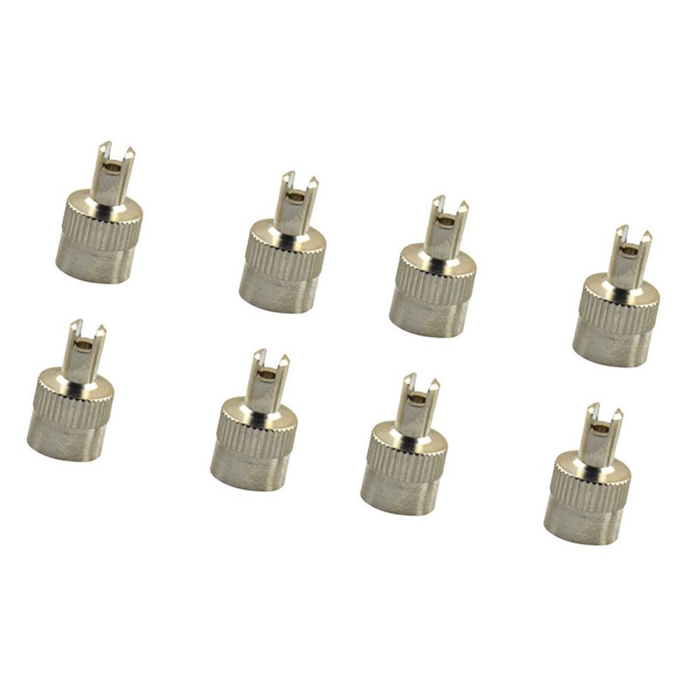BENBW 8Pcs/Lot Copper Slotted Slot Valve Cap with Valve Core Remover,Tire Valve Air Dust Cover Stem Cap
