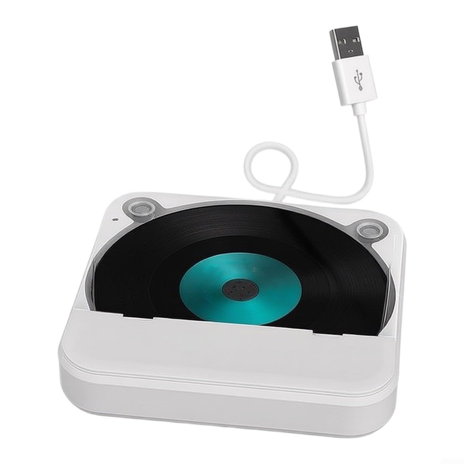 Lettore CD portatile per auto con porta USB AUX, funzione antiurto, formato MP3 WMA WAV, con telecomando, nero (bianco)