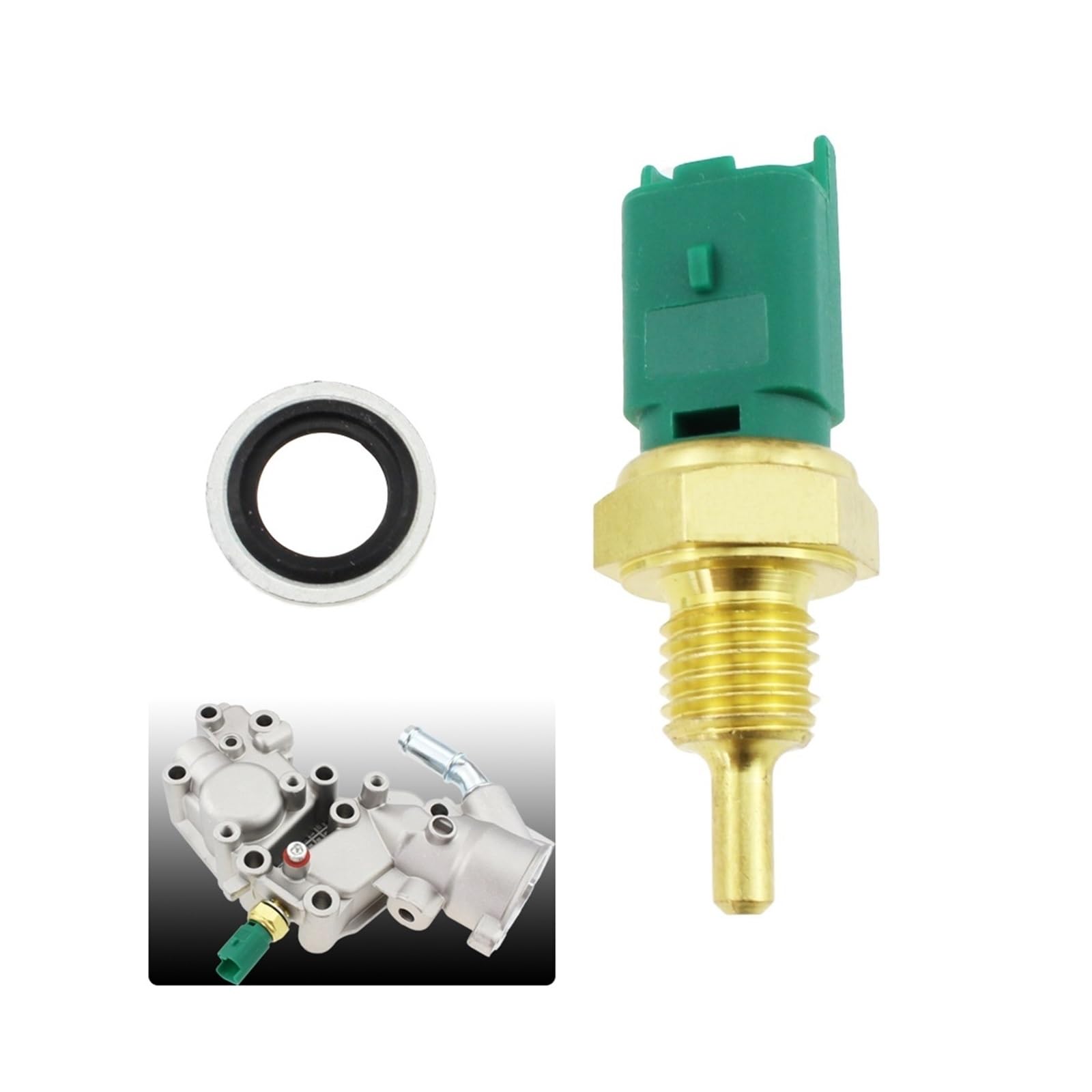 Sensor de temperatura del refrigerante Temperatura del refrigerante del motor Compatible con Peugeot Compatible con Fiat Compatible con Toyota Sensor de temperatura del refrigerante de agua(5pcs)