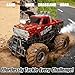 Highspeed Entry Level red rc Monster Truck with Light Spray 2.4GHz Upright 360 Rotate 4WD Monster Trucks rc Cars, 20+ KM/H Monster Trucks 70min (Max) Runtime,Christmas Birthday Gift Toddler Toys 8-12