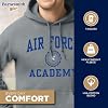 Barnesmith United States Air Force Academy USAF Falcons Hooded Sweatshirt, Heritage, Charcoal Grey, Large #2