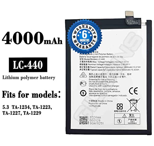 Image of Original LC440 Battery for Nokia 5.3 TA-1234 TA-1223 TA-1227 TA-1229 Battrey with 6 Month Warranty and high Capacity Battery Backup (for Nokia LC440)