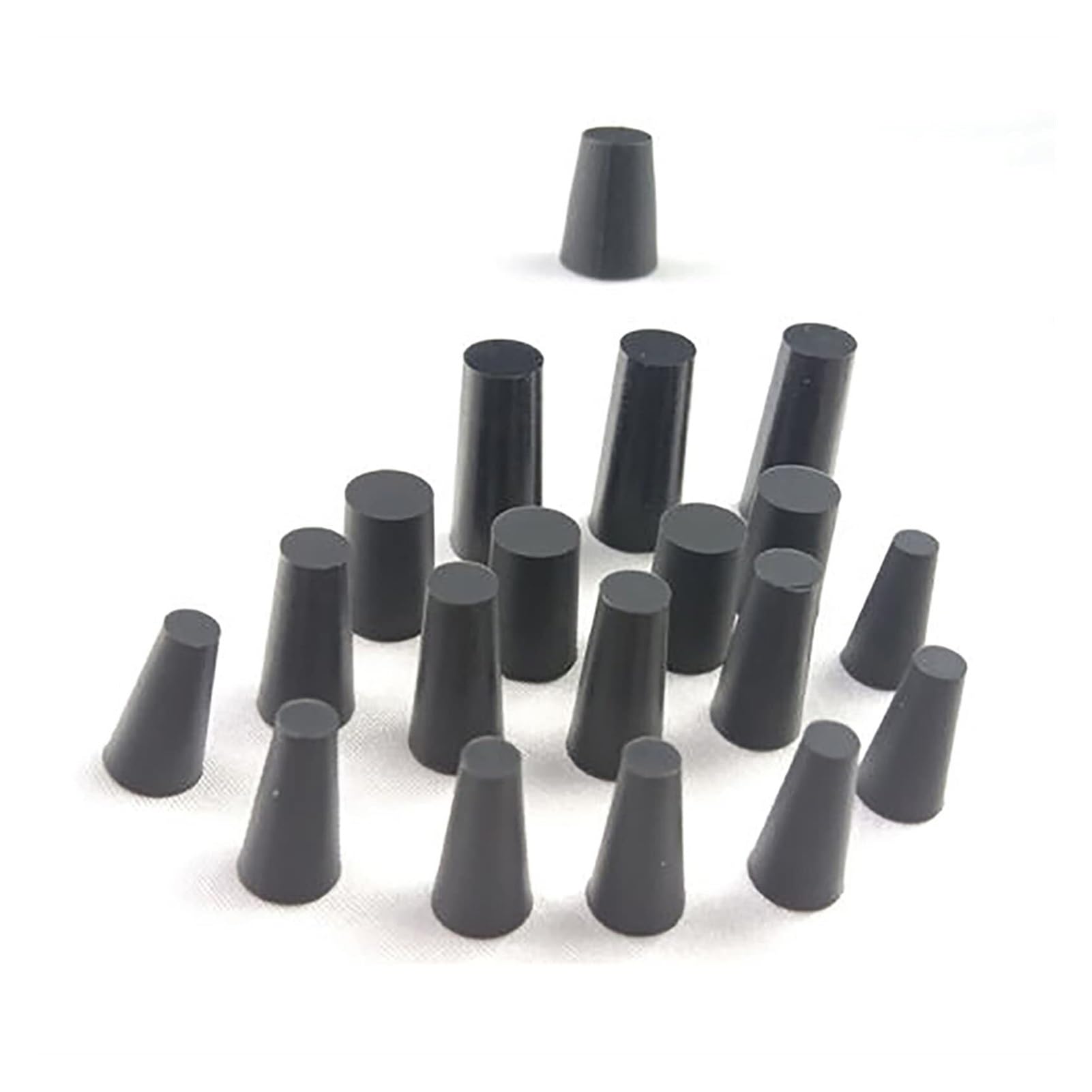 Kit de juntas tóricas de goma, surtido de tapones negros, tapas de sellado for extremos, tapones de alta temperatura, tapón cónico de goma de silicona, tubo cónico de matraz, tapón de orificio de enma