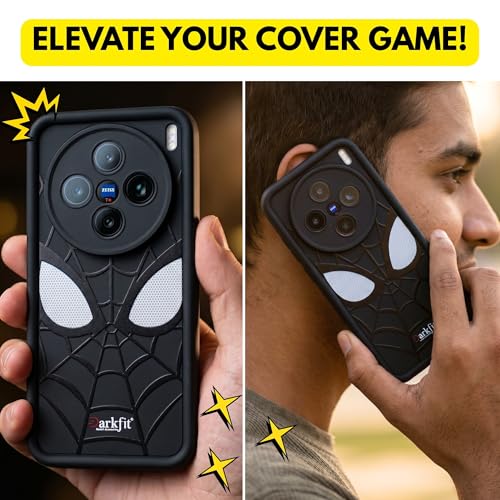 Image of DARKFIT Back Case Cover Compatible for Vivo X200 | Silicone Case | Camera & Body Protection| Shock Proof | for Vivo X200 | Color Black