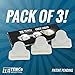 TEMCo Industrial Padlock Light - 3 Pack Glow in the Dark Padlocks with Light
