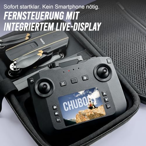 Drohne mit Kamera für Erwachsene, LCD Bildschirm Fernsteuerung ohne Handy, 36 Min Flugzeit, 90° verstellbare Kamera, Optical Flow, 2 Akkus… – Ansicht 2