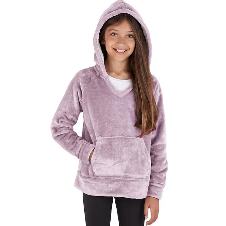 MEMBER'S MARK Girls' Plush Pullover (as1, numeric, numeric_4, regular, Violet Mist)2