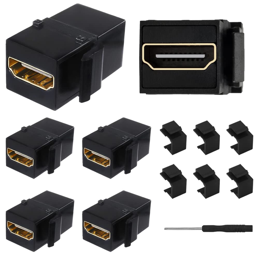 DKARDU HD Female to Female Keystone Coupler 3D & 4K Mini Adapter Connector