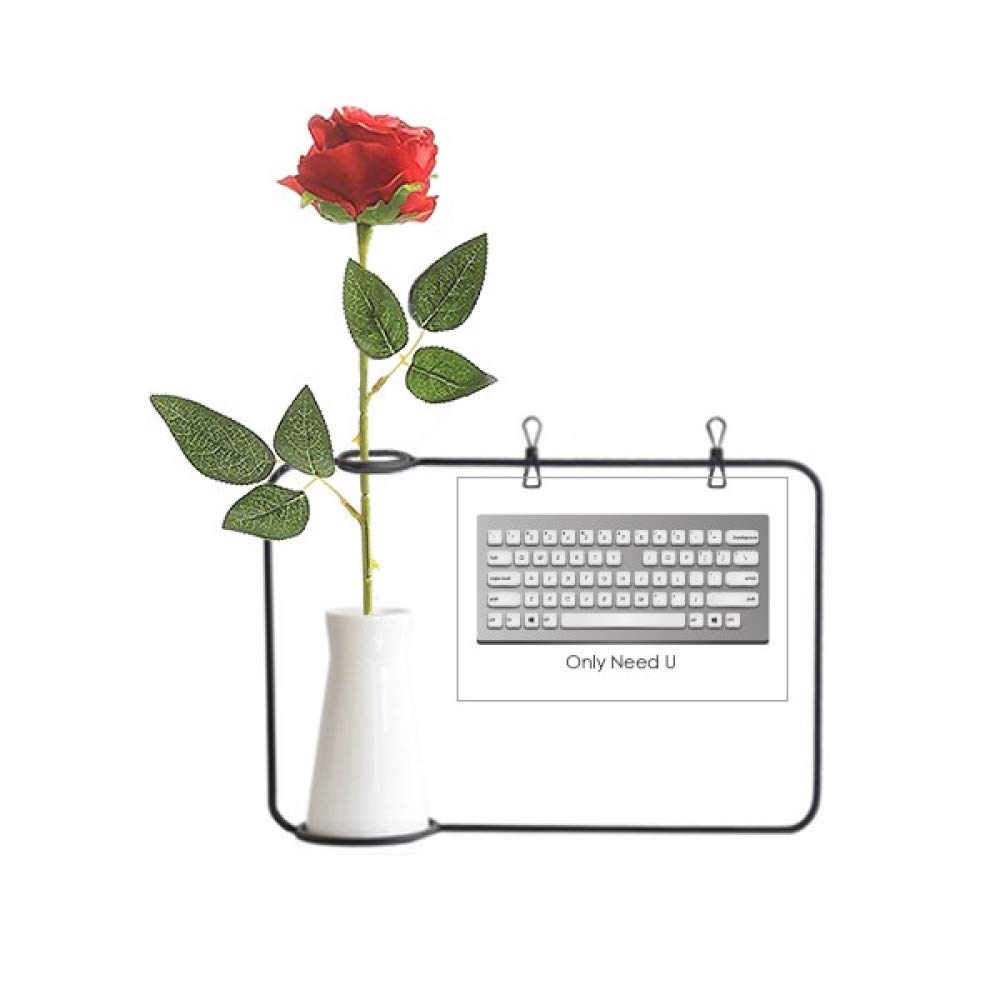 Vase suspendu rose artificielle à clavier de programmation autonome
