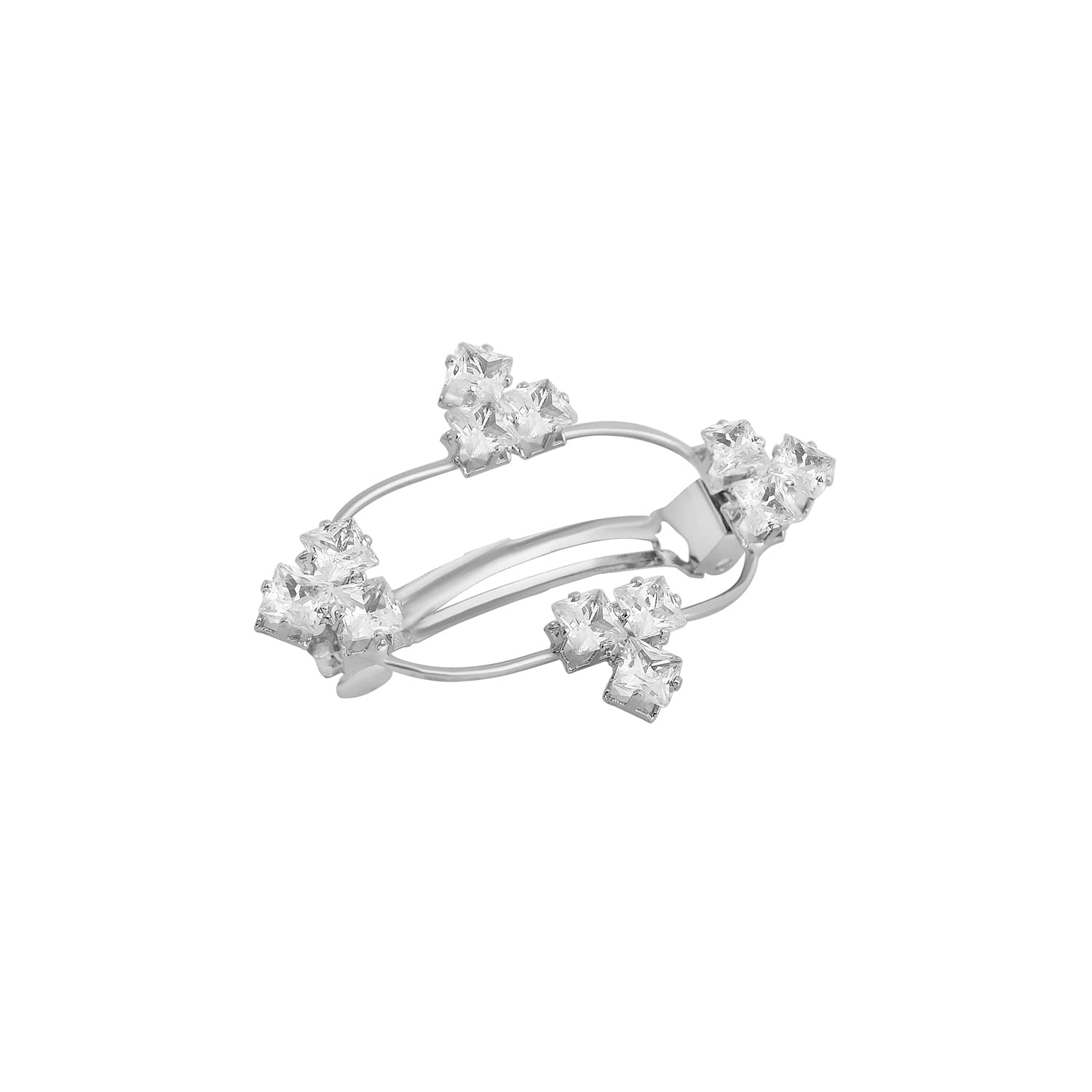 See full amazon price history chart for Accessher Silver toned AD Stone Handcrafted French Barrette Hair Pin For Women and Girls Accessher Silver toned AD Stone Handcrafted French Barrette Hair Pin For Women and Girls (B09RZSQRDQ) Amazon Price History, Amazon Price Tracker