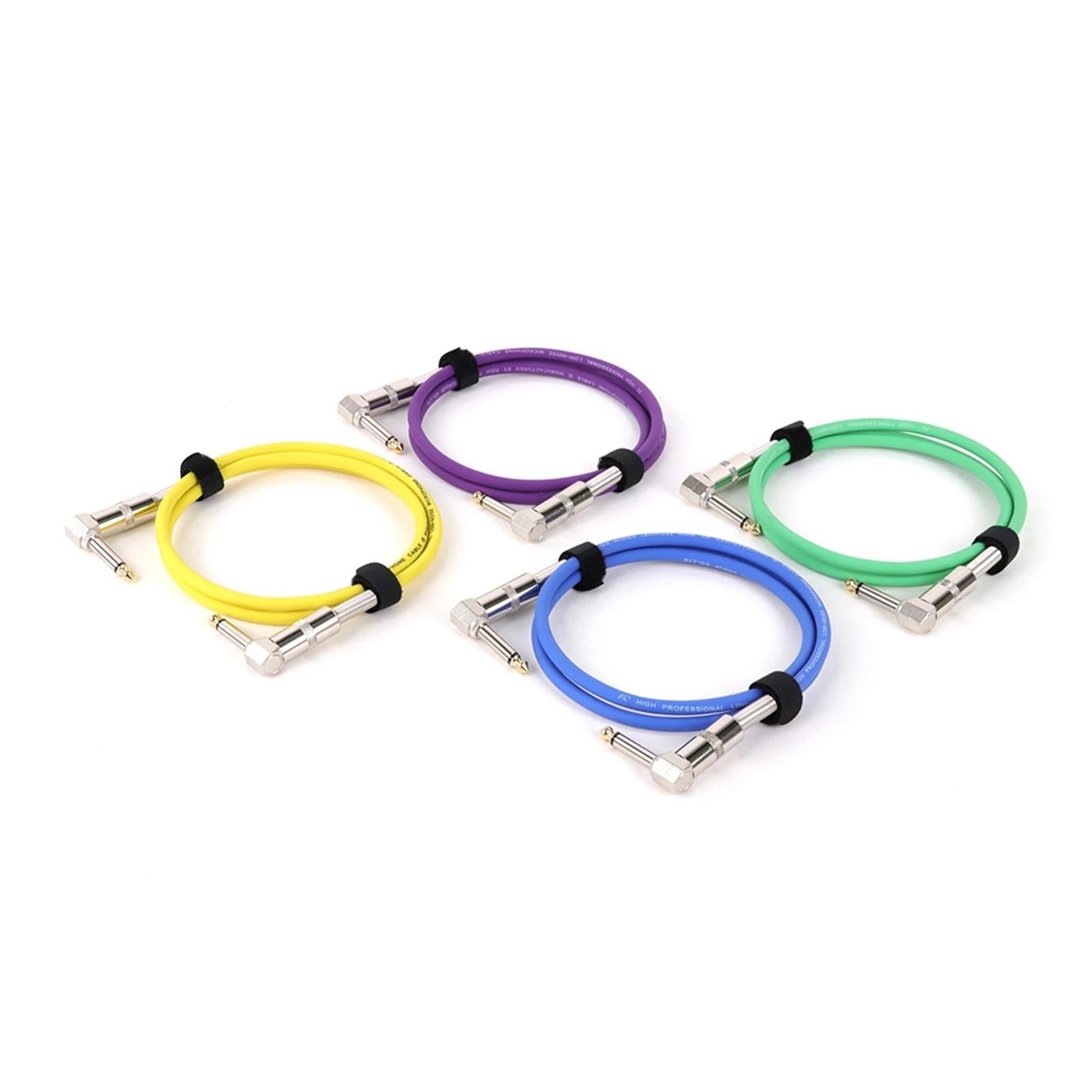 Cable de Efectos de Guitarra en ángulo Recto de 6,35 mm² (TS) de 1/4" for Instrumentos, Cable de conexión for Guitarra eléctrica.(Purple,15m)