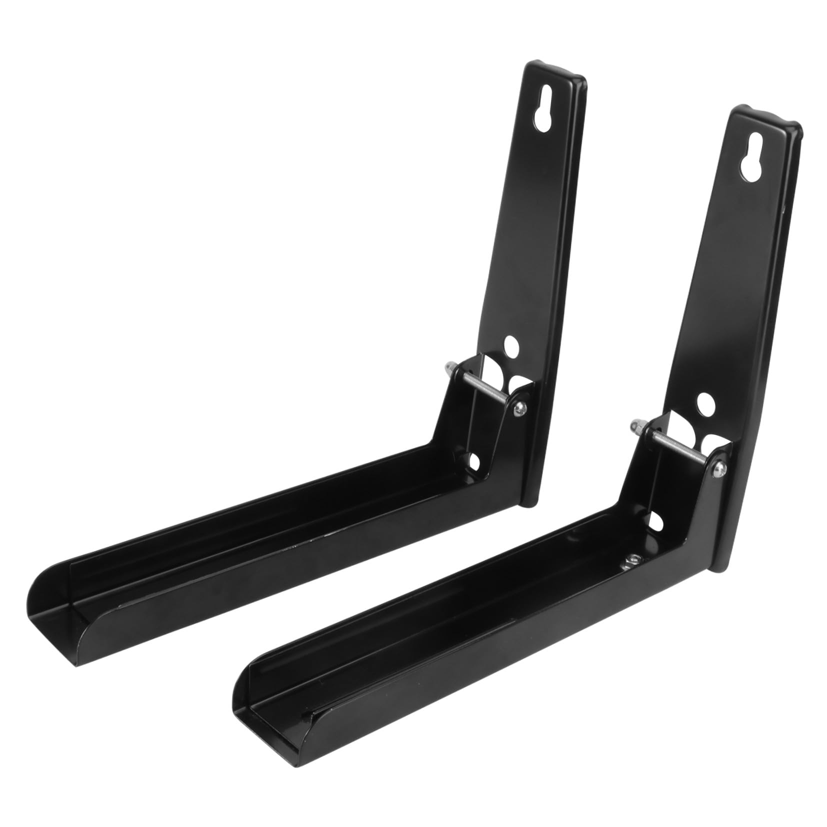 Étagère murale cuisine facile à nettoyer support micro-ondes suspendu en inox 304 noir