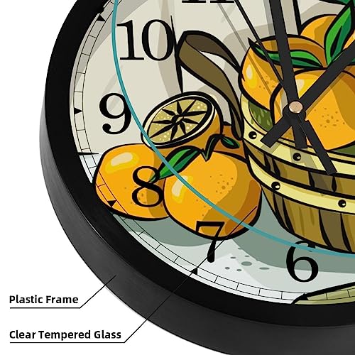 Horloge murale silencieuse à quartz ronde pour éviter le bruit