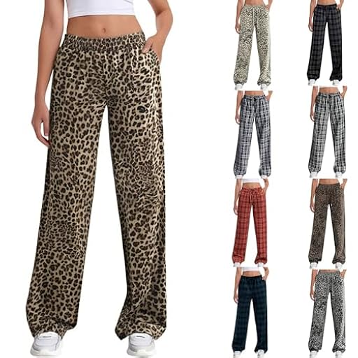 Pantalones holgados con estampado clásico para mujer, de pierna ancha, pantalones largos con estampado de leopardo, cintura elástica, cómodos, elásticos, sueltos, a rayas, a cuadros, 2025, pantalones | Ya disponible en tu tienda friki favorita! En mundofriki.es! Pantalones holgados con estampado clásico para mujer, de pierna ancha, pantalones largos con estampado de leopardo, cintura elástica, cómodos, elásticos, sueltos, a rayas, a cuadros, 2025, pantalones | Ya disponible en tu tienda friki favorita! En mundofriki.es!