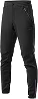 ROCKBROS Men's Winter Cycling Pants - Fleece-Lined Windproof Bike Joggers, Waterproof Breathable with Reflective Strips