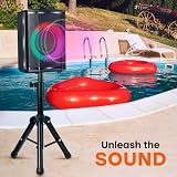 Pyle Audio Bluetooth Party Speaker - Big Speaker with True Wireless Stereo System - Enjoy Powerful Bass and Clear Treble - Party Bluetooth Speaker with Carry Bag and Tripod
