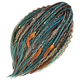 Personalized CUSTOM Dreadlocks Set Handmade crochet synthetic dreads hair extensions Double ended/Single ended dreads soft locs Straight/Textured/Curly dreadlocks/length and colors to choose