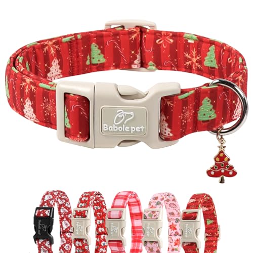 Babole Pet Christmas Dog Collar - Cute Red Christmas...