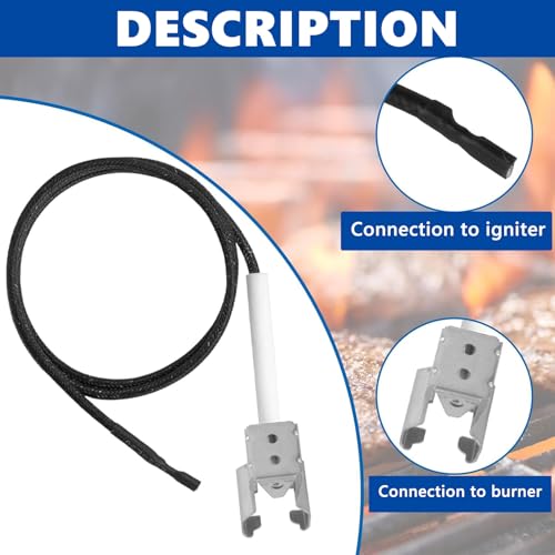 Image of Grill Replacement for Royal Gourmet GA5401T, Heat Plate Flavorizer Bar & Burner Tube & Igniter & Universal Adjustable Crossover Tube for Royal Gourmet Grill Replacement Parts, Stainless Steel
