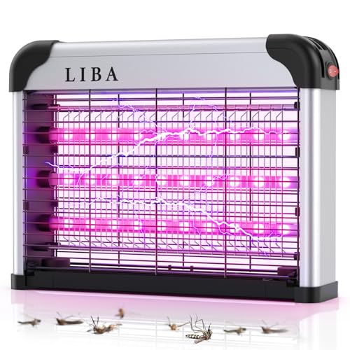 LiBa Bug Zapper LED Indoor Dual UV Wavelength High Voltage Fly Trap