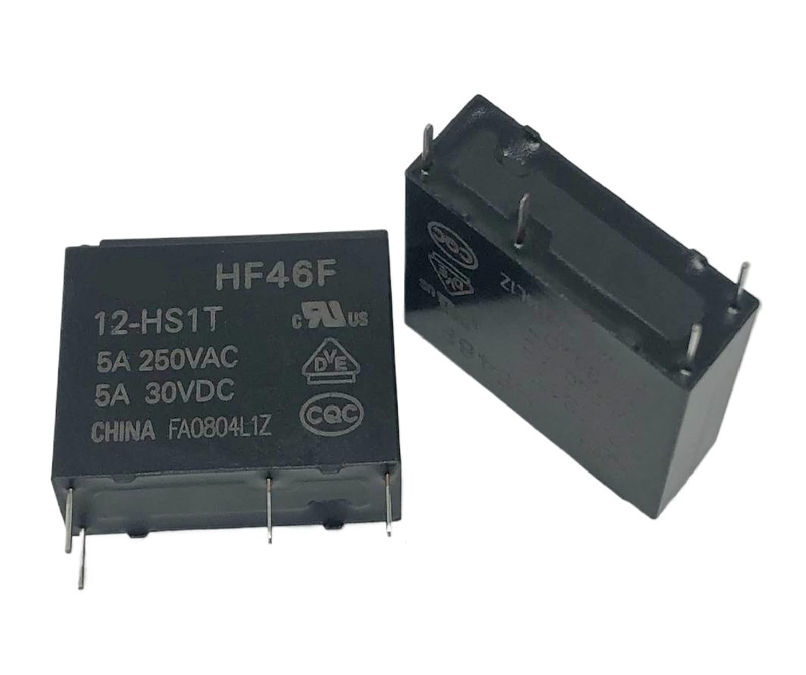 PKNVKZIDK 1pc HF46F 12-HS1T 12VDC Relay 4pins