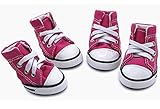 abcGoodefg Pet Shoes Puppy Shoes Casual Style Anti-Slip Boots Sneaker Booties (#5(1.892.36), Pink)
