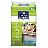 Top Paw Disposable Male Wrap Dog Diapers (Large)