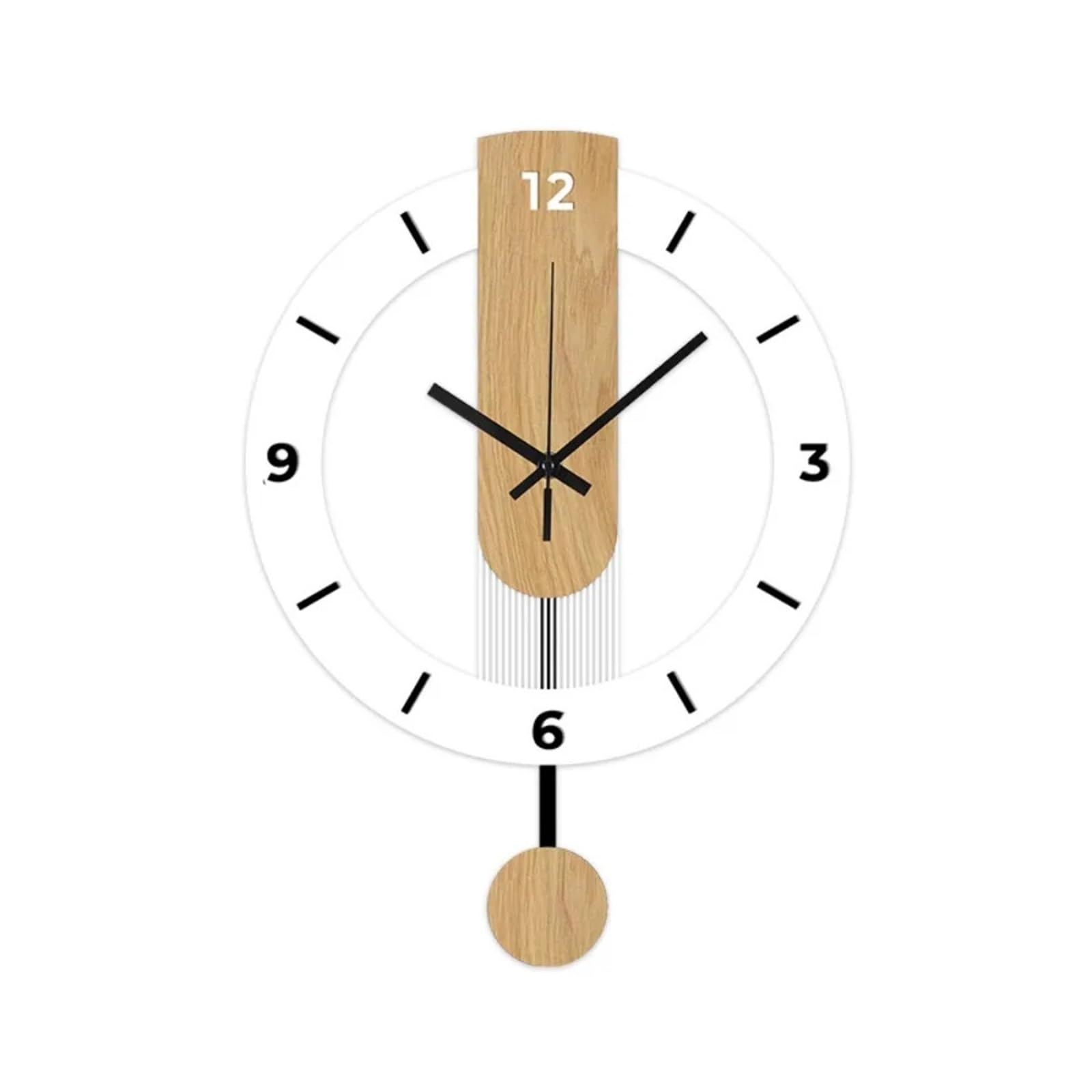 DJSKLDF Wall clock Creative Minimalist Hanging Clock Silent Acrylic Digital Wall Vintage Scale Living Room Decoration(Color4)