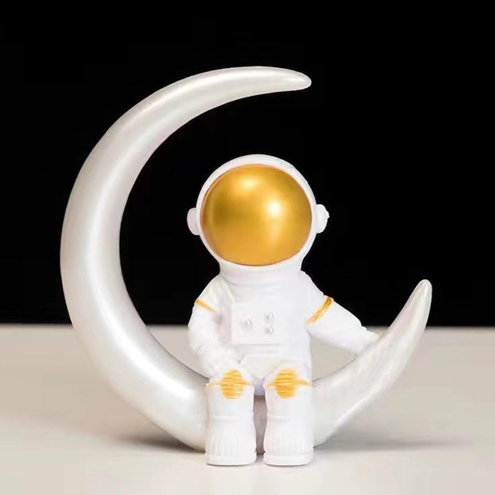 Estatua De Estatuilla De Astronauta, 7 Piezas De Escultura De De Astronauta para Decoración De Escritorio, Adorno De Escritorio De Planeta Espacial para Decoración Temática