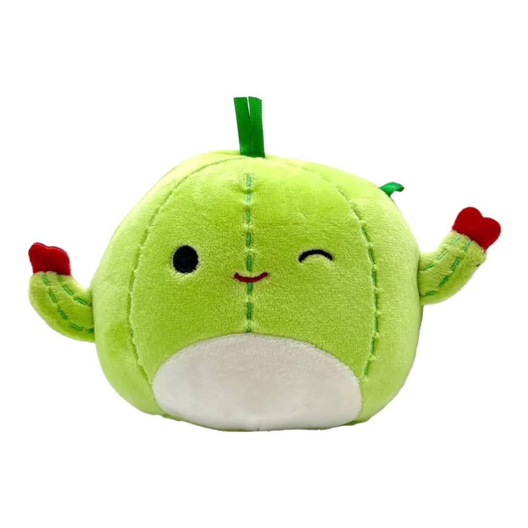 Squishmallows Official Kellytoy 4.5 Inch Soft Plush Squishy Toy Animals (Marcellus Cactus (Valentine Squad))