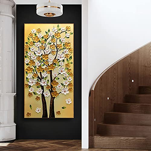 Toile peinture huile 3D pour habiller grand mur vide villa