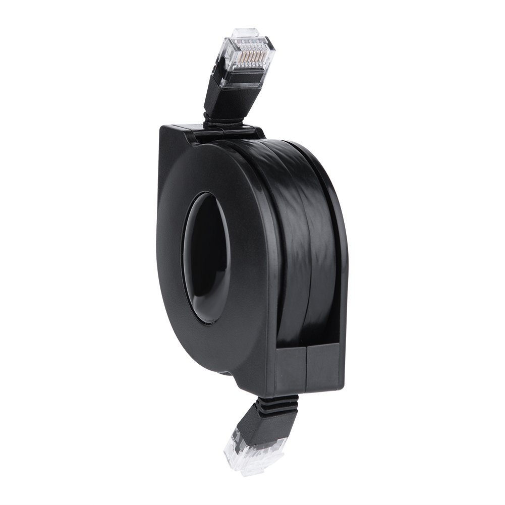 10 szt. Przedłużacz Kabla Sieciowego CAT6 Ethernet, Regulowana długość 2 M, Zwijany Przewód Sieciowy CAT6 RJ45 Lan, Obsługuje prędkość Transmisji do 1000 Mbps