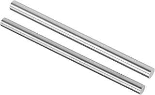 uxcell Round Steel Rod Set, 9mm and 10mm Lathe Bar Stock Tool 150mm Long, for Shaft Gear Drill Lathes Boring Machine Turning Miniature Axle, Cylindrical Pin DIY Craft Tool 2pcs