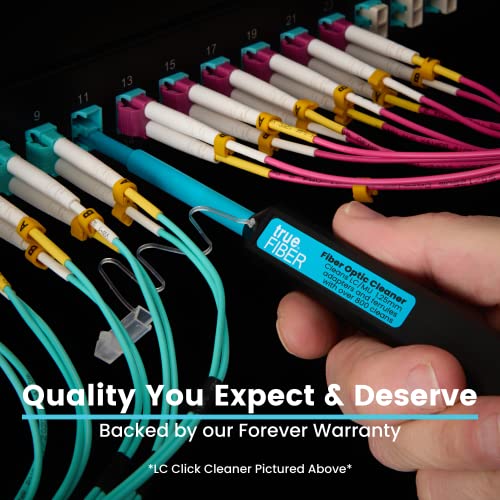 Truefiber Fiber Optic Dual Position Pen Click Cleaner, Sc/St/Fc 2.50Mm, Upc/Apc Connector Ferrules, 800+ Push Cleans #TOP5