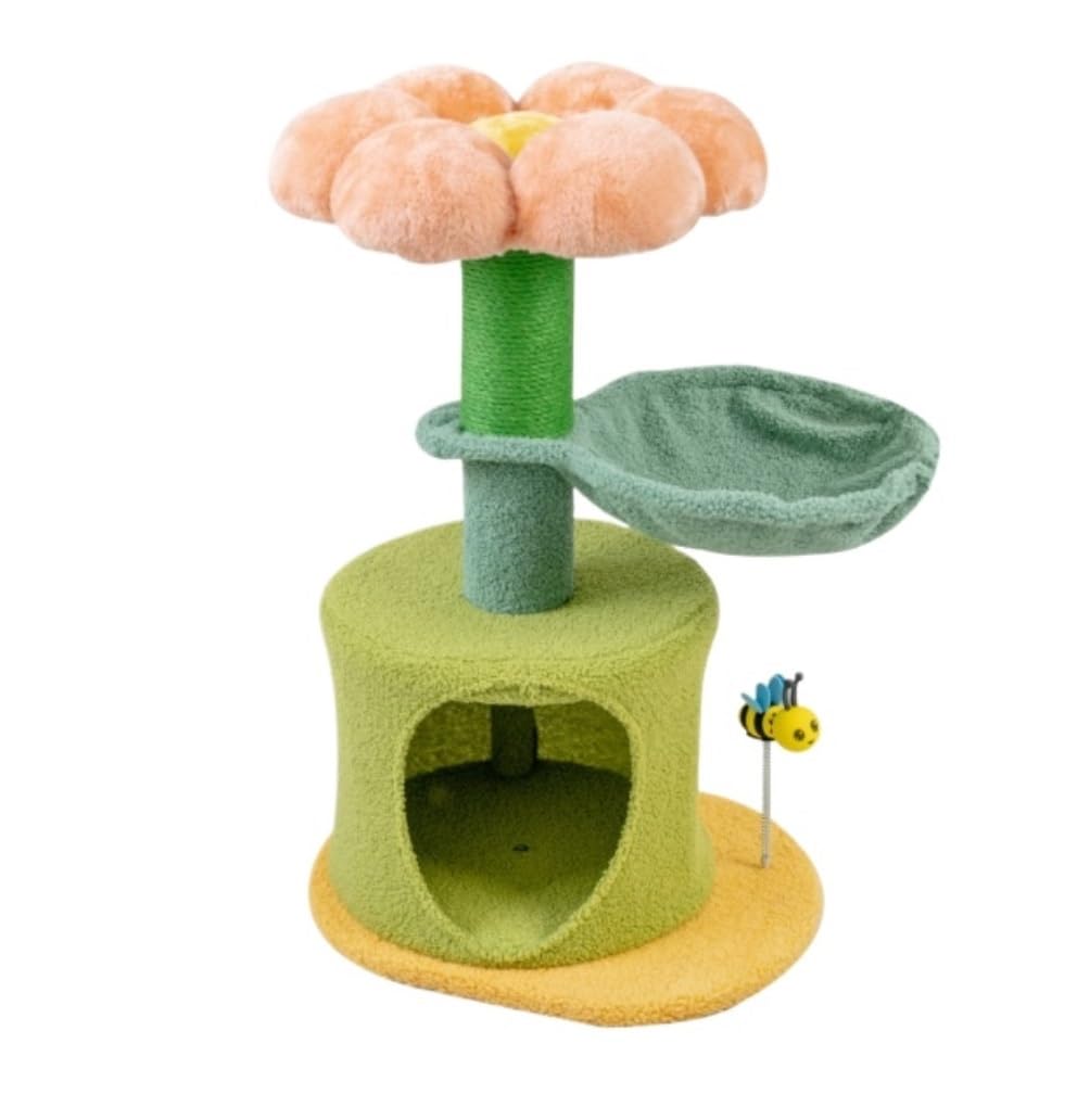 Albero Gatti Tiragraffi Grande per Gatti da Interno Torre per Alta con in Sisal E Cuscinetti in Peluche Imbottito Mobili