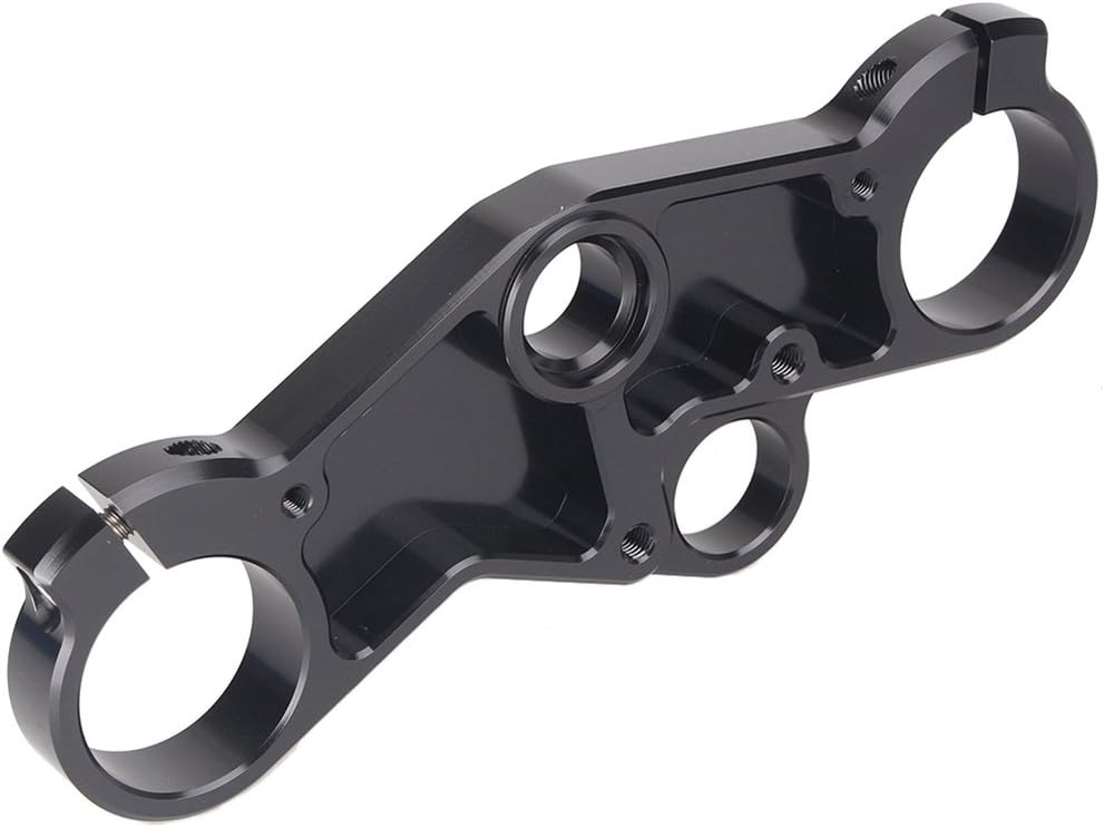 Cnsodo15 Motorcycle Lowering Triple Tree Front End Upper Top Clamp For Suzuki GSXR600 750 2001-2003, GSXR1000 2001-2002, Black