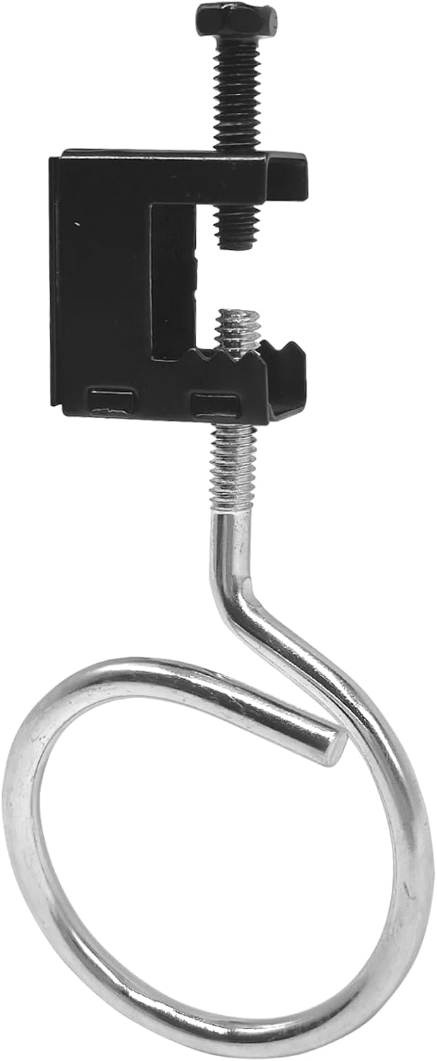 1/4"-20 Steel Beam Clamps with 2 in Metal Threaded Bridle Rings, 30 Set Metal Beam Hangers Bolt on Clamp for Pipe Support, Conduit Alternative in Home Theater, Factory, Warehouse & DIY Projects