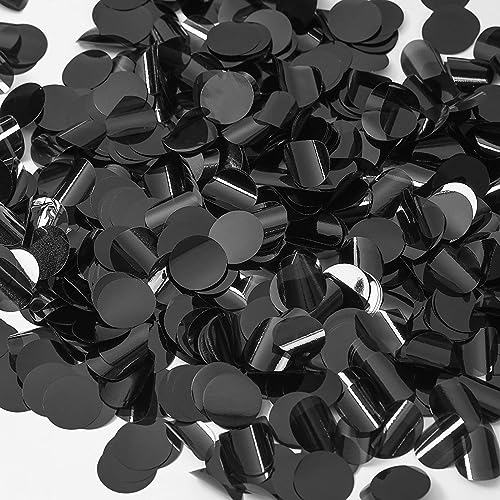 Image of Black Confetti Balloons, 25 Pcs Thickened 12 Inch Clear Latex Balloon with Confetti Inside for Birthday Party New Year Engagement Bridal Shower Baby Shower Graduation Party Decorations Supplies