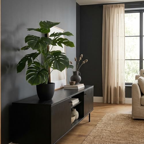 Image of Dekorly Plastic Fake Plants Artificial Floor Plants Large Tropical Palm Tree for Home Decor (Tropical Plant)