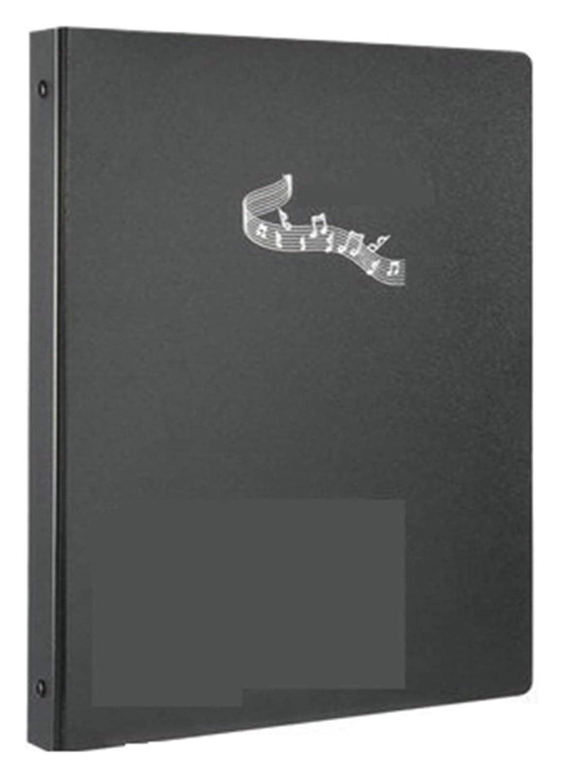Carpeta para partituras, Carpeta de archivos A4 con 3 anillas for música piano, fundas transparentes, partituras, multicolor(Black)