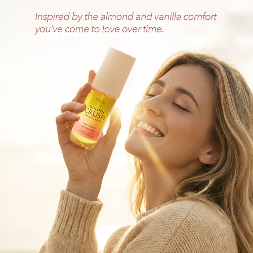 Image of Golden Crush Hair & Body Mist - Warm Gourmand Vanilla, Pistachio & Salted Caramel | Alcohol-Free, Hair-Safe - 3.04 oz