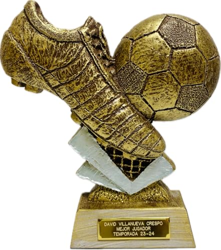 Trofeo Fútbol Pequeño Personalizado para Mejor Jugador Bota y