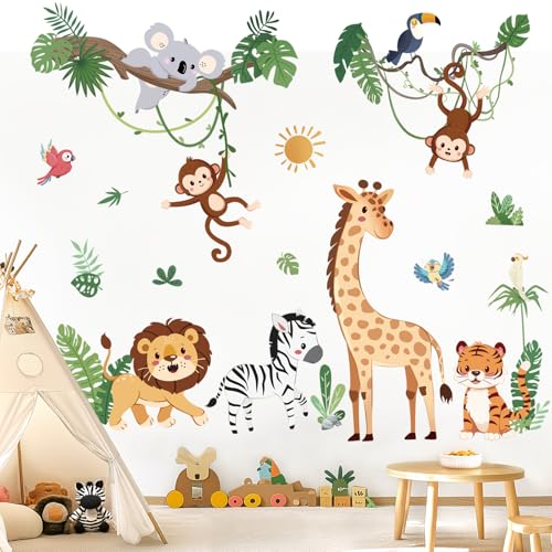 wondever Jungle Animals Tropical Leaves miniatura 3