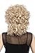 WIG ME UP- 91074-ZA83 Peluca Carnaval señoras, Largo Medio, Rizado, rizos, Rubio...