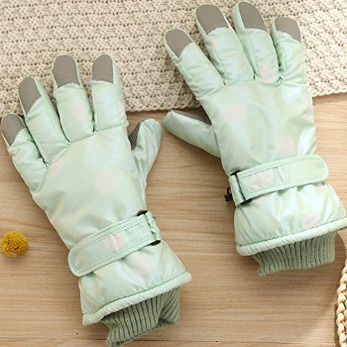 BESPORTBLE Luvas de Equitação de Inverno Feminino Luvas Externas à Prova de Vento Luvas de Esqui par