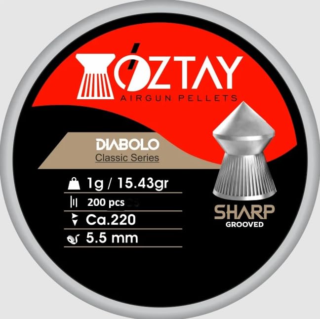 FFT PRO OZTAY DIABLO SUPER POINTED PELLETS .22 POINTED BULK BUY 200 TIN