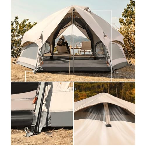 Carpa portátil grande pop-up para 4 a 8 personas, impermeable miniatura 2